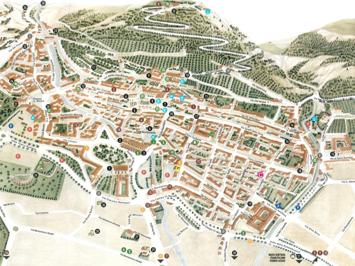 Apartament Casa Armanni - La Tua Casa Di Pietra Gubbio Zewnętrze zdjęcie